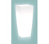 VASO QUADRATO IN RESINA RESINA H90 ALTO MODERNO CON LAMPADA MULTICOLOR RGB