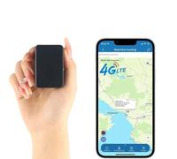 TKMARS 4G GPS Tracker Mini Tracker GPS con Abbonamento 1500mAh Localizzatore Sim Card Adatto per Auto, Bambini, Bicicletta, Bagagli, Portafogli