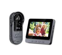 TKMARS Campanello wireless con telecamera 1080p, videocitofono da esterno con schermo da 4,3", angolo di visione di 170°, visione notturna, videocitofono per la casa, senza Wi-Fi e app