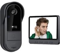 TKMARS Citofono con Telecamera 1080P Videocitofono senza Fili da Esterno 2.4G Campanello senza Fili da Esterno Visione Grandangolare 170°, Premere il Campanello Video/Registrazione Automatica