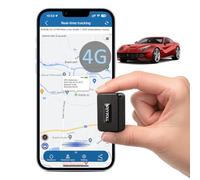 TKMARS Localizzatore GPS Auto 4G Senza Abbonamento, Tracker GPS Magnetico con App e SMS, Tracciamento in Tempo Reale per Auto e Moto, Batteria 1500 mAh, Geofence, Cronologia 6 Mesi