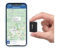 TKMARS Micro Localizzatore GPS Spia Auto Mini GPS Tracker con Microfono Portatile Mini Localizzatore GPS APP Senza Abbonamento IP65 Impermeabile Magnete Integrato per Bambini Anziani