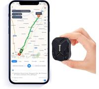 TKMARS Mini GPS Tracker con App, Localizzatore GPS per Moto Bici per Allarme Auto di Emergenza in Tempo Reale SOS Posizionamento Proteggere Contro la Perdita e il Furto
