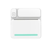 TKMARS Mini Stampante Fotografica Portatile Termica Bluetooth per Cellulare - Stampa Senza Inchiostro in Bianco e Nero, Stampante Wireless Compatta per Foto da Smartphone iOS e Android, 200DPI,Blu