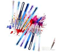TKNIBEEN 6 PCS Multicolor Pen, 4-in-1 18 Colors, Nurse Pens, Multi Color Pen, Multicolor Gel Pen in One, for Servers, Book Annotation Kit & Creative Writing (12pcs)