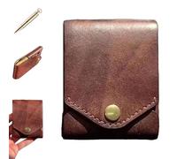 TKNIBEEN Vintage Handmade Leather Wallet, Multifunctional Compact Wallet, Multifunctional Handmade Leathers Wallets for Men, Leather Card Wallets, Slim Card Holder with Built-In Pen Slot (1pcs)