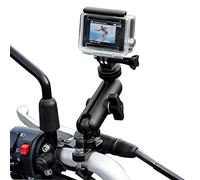 TKOOFN Supporto per Bicicletta/Motociclo per GoPro Fotocamera, Supporto in Metallo per Manubrio Regolabile Girevole a 360° per GoPro Hero 12 11 10 9 8 7 6 5 4 3, DJI Insta Canon Nikon Sony Fotocamera
