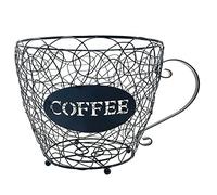 TKOWTB Cestino portaoggetti universale per capsule di caffè, caffè, cialde, nero, per casa, bar, hotel, nero
