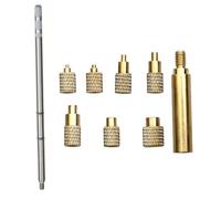 TKOWTB Inserto di calore Dado Punta Ferro T12 Saldatore Punta Inserto Filettatura Interna Punta M2-M8 Ottone Hot Nut Inserimento Kit
