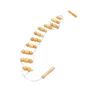 TKOWTB Massaggiatore a corda per schiena, 90 cm, per schiena, collo, gambe, vita, rullo massaggiante in legno