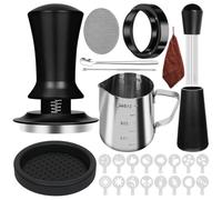TKOWTB Set di 10 manomissioni per caffè espresso, con manomissione, strumento WDT, agitatore per caffè, brocca per schiumare 53 mm