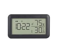 TKOWTB Termometro igrometro per interni con sveglia, sala display LCD | Termometro digitale e igrometro con sveglia integrata; legge ora, temperatura e umidità a colpo d'occhio.