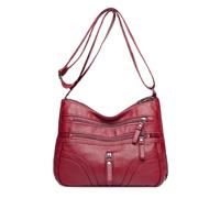 TKQBDBG Borsa A Tracolla Donna Spalla Hobo Multi-Zip, Casual Sling con Cinturina Regolabile, Spaziosa per Gli Errori della Città dello Shopping Quotidiano