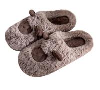 TKQBDBG Pantofole Cotone Unisex di Peluche Pecore del Cartone Animato Unisex, Scivoli Caldi Casa Coppia Indoor Invernali Antiscivolo
