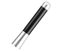TKSE Antenna Corta da 3 Pollici per Radio a Vite in Fibra di Carbonio per la Modifica Universale Del'auto (Argento)