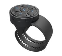 TKSE Auricolare per casco con telecomando Bluetooth, senza fili, pulsante Bluetooth, per casco da moto, bici, manubrio, controller multimediale per casco auricolare