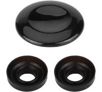 TKSE Manopola Joystick, Coperchio Pulsante Centrale Joystick Kit di Riparazione Manopola MMI con 2 Anelli di Tenuta per A4 A5 A6 Q5 Q7 S5 S6(Nero al forno)