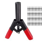 TKSE Set di pistole per rivetti in plastica 41 pezzi Kit rivetti manuali assortiti con impugnatura ergonomica per riparazioni automobilistiche Progetti fai te per la casa Costru