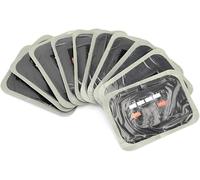 TKSE Toppa per riparazione pneumatici, 10 pezzi 80 x 120 mm per pneumatici in gomma naturale per auto, toppe per riparazione forature pneumatici, toppe senza camera d'aria