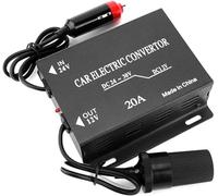 TKSE Trasformatore step-down, convertitore di potenza, alimentatore per auto, camion, invertitore elettrico, riduttore di tensione, 20 A, trasformatore di alimentazione per auto, trasformatore da 24 V