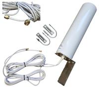 TKSTAR LTE 4G 5G MIMO 2X SMA Antenna esterna amplificatore con 2 x 3 m cavo di prolunga con supporto da parete adatto a Fritzbox 6850 5G Nighthawk M5