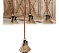 Tktouci Halloween Floating Witch Broom | Floating Moving Haunted Dancing Broom | con Risate Spettrali | Stregoni Balli di Scopa | di Oggetti di Scena per La Decorazione di Halloween | 100 * 25 Cm