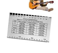 Tktouci Misuratore Di Altezza Delle Corde Per Chitarra, Kit Setup Strumenti, Strumento Regolazione Action Multifunzione per Chitarra Elettrica Casa Viaggio Outdoor