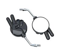 Tktouci Specchi per moto per manubrio, specchio laterale in pezzi | Accessori per gesti a forbice ad alta definizione sinistra e destra Accessori per il design di equitazione per scooter per