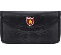 TKTTBD Portamonete ignifugo - Cassetta porta denaro/portadocumenti - Borsa resistente al fuoco e impermeabile - Borsa ignifuga rivestita in silicone per raccoglitori, gioielli e passaporto (A)