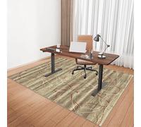 Tkuhknag 180 x 200 cm Tappeto Sedia Ufficio, Tappeto Salvapavimento Antiscivolo, Tappetino Pavimenti per Parquet, Ufficio Protettore del Pavimento, Tappeto Sedia Gaming, Tappeto per Sedia con Ruote