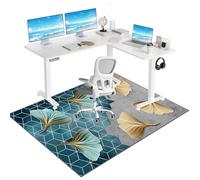 Tkuhknag Tappeto per Sedia con Ruote, Tappeto Salvapavimento Antiscivolo, Tappeto Sedia Ufficio, Tappeto di Protezione del Pavimento, Tappeto Sedia Gaming Pavimento Gaming Tappeto Sedia 200 x 250 cm