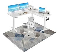 Tkuhknag Tappeto per Sedia con Ruote, Tappeto Salvapavimento Antiscivolo, Tappeto Sedia Ufficio, Tappeto di Protezione del Pavimento, Tappeto Sedia Gaming Pavimento Gaming Tappeto Sedia 180 x 200 cm