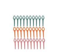 TKWQWKLNSD Lame for Tosaerba, Compatibili con Aldi Ferrex, Far 20-1 | Confezione da 10 accessori di ricambio for tagliabordi a batteria da 20 V/40 V(Beige)