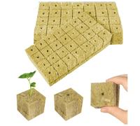 Tkxjry 28 Pezzi Cubi di Coltivazione Soilless, Cubetti di Lana di Roccia, Cubi di Lana di Roccia per Coltivazione, Rockwool Fuori Suolo Cubo Idroponico, Cubi di Lana di Roccia per Coltivazione