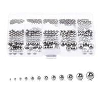 Tkxjry 620 Pz Sfere Acciaio Cuscinetto Bici, Sfere Acciaio Inossidabile, Cuscinetti a Sfera in Acciaio, Acciaio Inox Cuscinetti, Per pezzi di ricambio di ruote di bicicletta, 1-8 mm (12 misure)