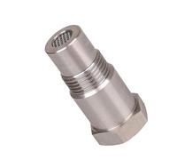Tkxvcejv per Mini Sensore Catalizzatore Ossigeno M18X1.5 Automobile 46.5 * 16.0 * 16.9MM Argento Acciaio Inossidabile Accessori Auto Lambda Sensore Ossigeno