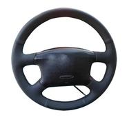 Tkxvcejv per per Passat B5 per Golf 4 per Skoda per Octavia 1999 2000 2001 2002 2003 2004 2005 Auto Volante Treccia Accessori di Copertura Coprivolante Auto(Yellow Thread)