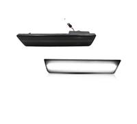 Tkxvcejv Posteriore Paraurti Fendinebbia Per Dodge Per Challenger 08-14 Luci Posizione Laterali A LED Doppia Anteriori Ambra Posteriori Rosse Riflettore Parafango Laterale(2xRear White Dark gray)