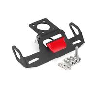 Tkxvcejv Staffa per Targa Moto per YZF-R6 2006-2022 Porta Targa Posteriore per Moto con Luce A LED Eliminatore Parafango Posteriore. Moto Staffa Portatarga(Red)