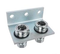 TL39-B idraulico per attacco rapido 1/2" NPT con doppio supporto di scatto, chiusura push-pull per macchine agricole e attrezzature da costruzione, sistema a innesto in metallo a tenuta stagna per una