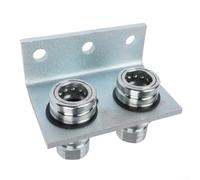 TL39-B - Kit di accoppiamento idraulico a sgancio rapido 1/2" NPT con doppia staffa di separazione e manicotto di bloccaggio push-pull per macchine agricole e edili Sistemi idraulici a prova di