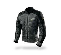 TLA BURNOUT Giubbotto moto con protezioni, omologato CE classe A con membrana impermeabile rimovibile. Taglie sino 7XL uomo, donna. Giacca moto, scooter, traspirante, primavera, estate, autunno.