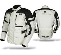 TLA EXPLORA LIGHT Giacca moto con protezioni omologata CE classe A, fodera impermeabile rimovibile, taglie sino 7XL uomo, donna, Giubbotto moto Enduro mezza stagione, estiva