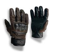 TLA NOX Guanti moto pelle Uomo/Donna Protezioni, polsino corto, 2XS-5XL, Guanto moto, Touchscreen, mezza stagione, Traspiranti, Alta protezione all'impatto