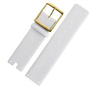 TLCBAZCF Cinturini da 22 mm compatibili con CK K94231 K9423101 in pelle resistente e morbida compatibile con il cinturino dell'orologio Calvin Klein da uomo(White-gold)