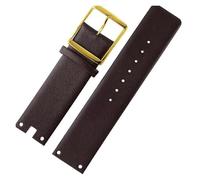 TLCBAZCF Cinturini da 22 mm compatibili con CK K94231 K9423101 in pelle resistente e morbida compatibile con il cinturino dell'orologio Calvin Klein da uomo(Brown-gold)