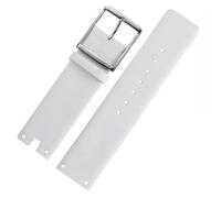 TLCBAZCF Cinturini da 22 mm compatibili con CK K94231 K9423101 in pelle resistente e morbida compatibile con il cinturino dell'orologio Calvin Klein da uomo(White-silver)