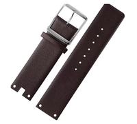 TLCBAZCF Cinturini da 22 mm compatibili con CK K94231 K9423101 in pelle resistente e morbida compatibile con il cinturino dell'orologio Calvin Klein da uomo(Brown-silver)