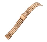 TLCBAZCF Cinturino for orologio in acciaio inossidabile color argento e oro rosa da 10 mm, compatibile con cinturini for orologi Oris Tissot Hamilton Longines da 16, 18 e 20 mm.(Rose Gold,14mm)
