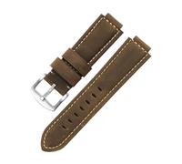 TLCBAZCF Cinturino for orologio in pelle compatibile con GST-B400 GST-B200, cinturino for orologio da uomo antisudore con smerigliatura a punta rialzata, 1416 mm(Brown-Steel-K2,24x16mm)